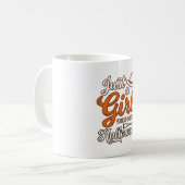 Gewoon een meisje dat van Halloween Vector Design Koffiemok (Voorkant links)