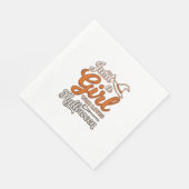 Gewoon een meisje dat van Halloween Vector Design Servet (Hoek)