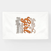 Gewoon een meisje dat van Halloween Vector Design  Spandoek (Horizontaal)