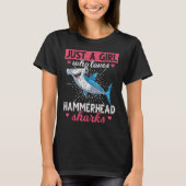 Gewoon een meisje dat van Hammerhead houdt, dat ro T-shirt (Voorkant)