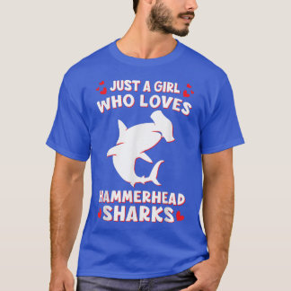 Gewoon een meisje dat van Hammerhead houdt, die de T-shirt