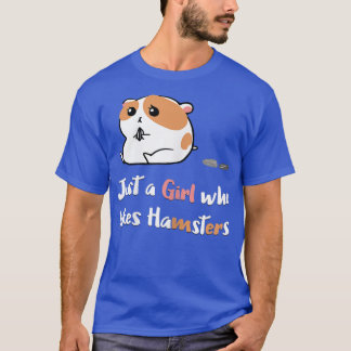 Gewoon een meisje dat van Hamsters houdt dat vrouw T-shirt