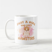 Gewoon een meisje dat van hamsters houdt koffiemok (Links)
