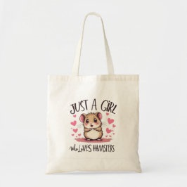 Gewoon een meisje dat van Hamsters houdt Tote Bag