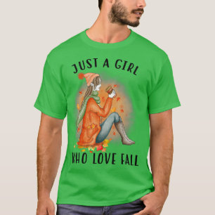 Gewoon een meisje dat van Herfst houdt, die de laa T-shirt