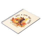 Gewoon een meisje dat van Herfst houdt - Gezellige Notitieboek (Linkerzijde)