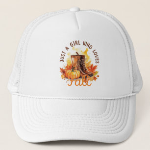 Gewoon een meisje dat van Herfst houdt - Gezellige Trucker Pet
