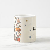 Gewoon een meisje dat van Herfst houdt Koffiemok (Center)
