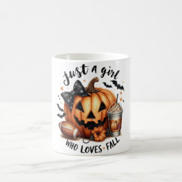 Gewoon een meisje dat van Herfst houdt Koffiemok