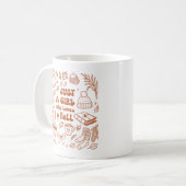 Gewoon een meisje dat van Herfst houdt Koffiemok (Voorkant links)