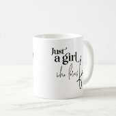 Gewoon een meisje dat van Herfst houdt Koffiemok (Voorkant rechts)