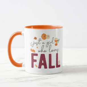 Gewoon een meisje dat van Herfst houdt Mok