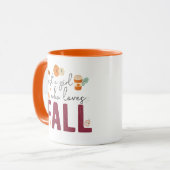 Gewoon een meisje dat van Herfst houdt Mok (Voorkant links)