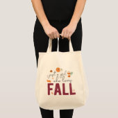 Gewoon een meisje dat van Herfst houdt Tote Bag (Voorkant (product))