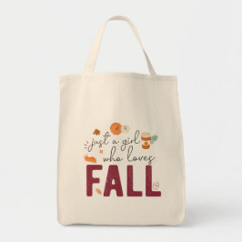 Gewoon een meisje dat van Herfst houdt Tote Bag