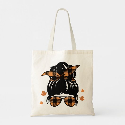 Gewoon een meisje dat van Herfst houdt Tote Bag (Achterkant)