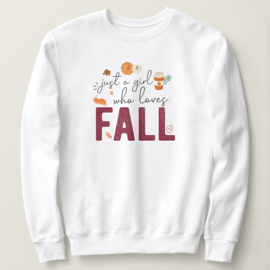 Gewoon een meisje dat van Herfst houdt Trui (Design voorkant)