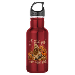 Gewoon Een Meisje Dat Van Herfst Lief Cute Autumn Waterfles
