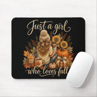 Gewoon Een Meisje Dat Van Herfst Lieve Herfst Houd Muismat