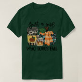 Gewoon een meisje dat van Herfst Pumpin Spice Latt T-shirt (Design voorkant)