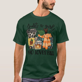 Gewoon een meisje dat van Herfst Pumpin Spice Latt T-shirt
