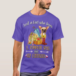 Gewoon een meisje dat van Herfst Pumpkin Spice hou T-shirt