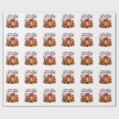 Gewoon een meisje dat van herfst Pumpkin Spice Lat Cadeaupapier (Vlak)