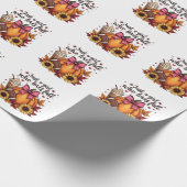 Gewoon een meisje dat van herfst Pumpkin Spice Lat Cadeaupapier (Hoek)