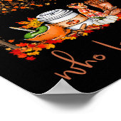 Gewoon een meisje dat van Herfst Pumpkin Spice Lat Poster (Hoek)