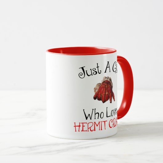 Gewoon een meisje dat van Hermit Crabs houdt Mok (Voorkant rechts)