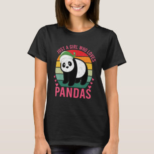 Gewoon een meisje dat van het Beer Pandas Panda ho T-shirt