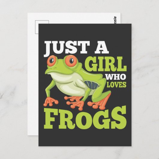 Gewoon een meisje dat van het Dierenvriend van de Briefkaart (Voorkant / Achterkant)