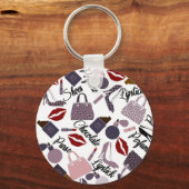 Gewoon een meisje dat van het eenvoudige gebaar ho sleutelhanger (Voorkant)