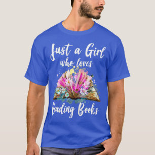 Gewoon een meisje dat van het lezen van boeken hou t-shirt