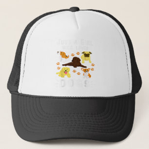 Gewoon een meisje dat van het Shirt Dogs houdt... Trucker Pet