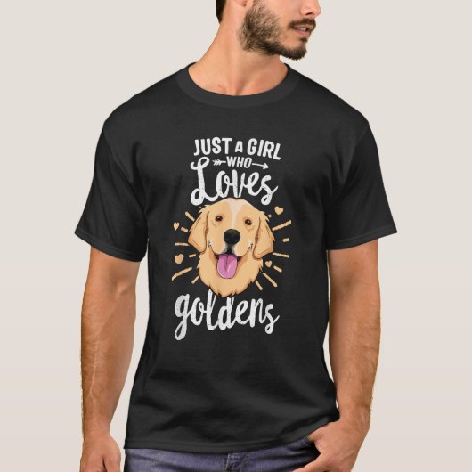 Gewoon een meisje dat van het SHIRT van de Goldens (Voorkant)