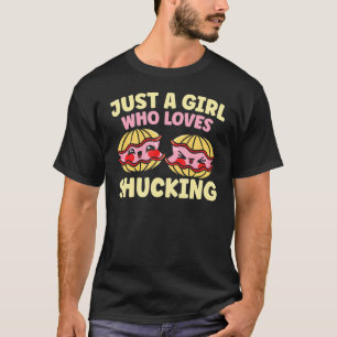 Gewoon een meisje dat van het stelen van Clam Pear T-shirt