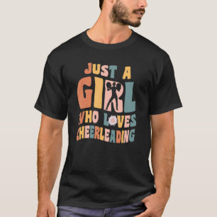Gewoon een meisje dat van het voetbalmeisje houdt t-shirt