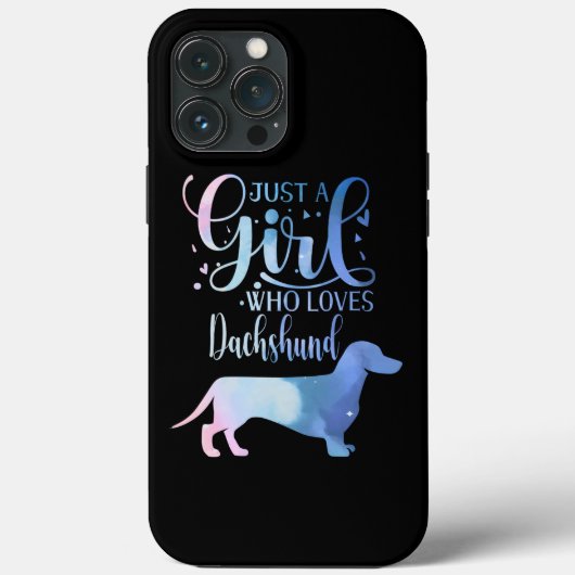 Gewoon een meisje dat van het Vrouw van het Honden Case-Mate iPhone Case (Achterkant)