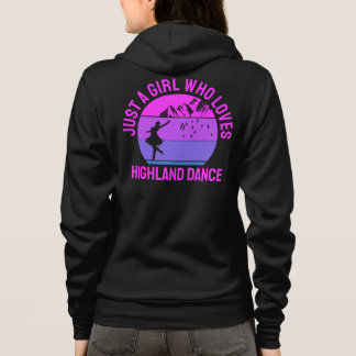 Gewoon een meisje dat van Highland Fling-dans houd Hoodie
