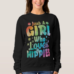 Gewoon Een Meisje Dat Van Hippies Vrede Tie Dye Gr Trui