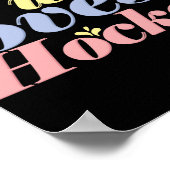 Gewoon een meisje dat van Hockey houdt Poster (Hoek)