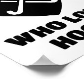 Gewoon een meisje dat van hockey houdt. poster (Hoek)