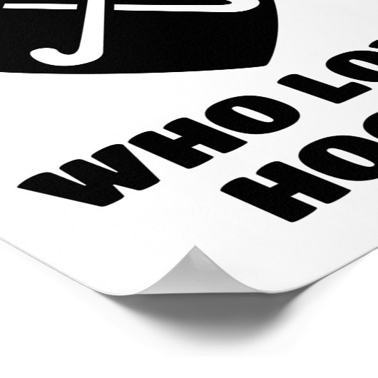 Gewoon een meisje dat van hockey houdt. poster (Hoek)