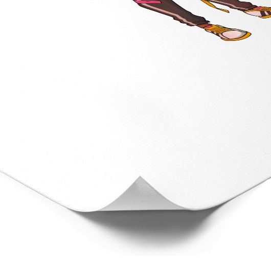 gewoon een meisje dat van hockey houdt poster (Hoek)