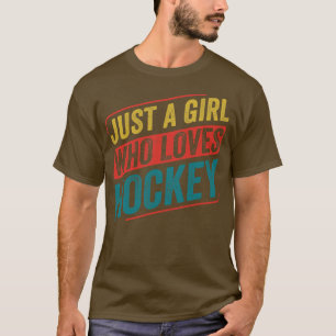 Gewoon een meisje dat van Hockey houdt T-shirt