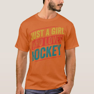 Gewoon een meisje dat van Hockey houdt T-shirt