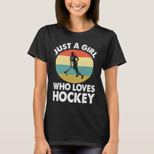 Gewoon een meisje dat van Hockey houdt... T-shirt