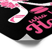 Gewoon een meisje dat van Hockey Stick Puck Sport  Poster (Hoek)