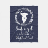 Gewoon een meisje dat van hoerlandkoeien houdt, Si Fleece Deken (Voorkant)